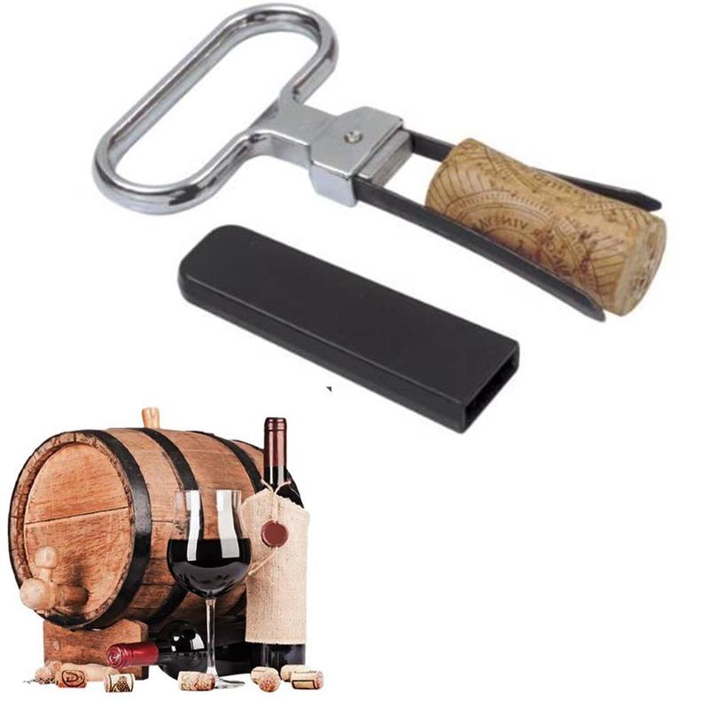 Two-Prong Wine Bottle Opener Corkscrew Remover Wine Bottle Opener Two-prong Cork Puller Damaged Cork Remover Old Wine Corkscrew