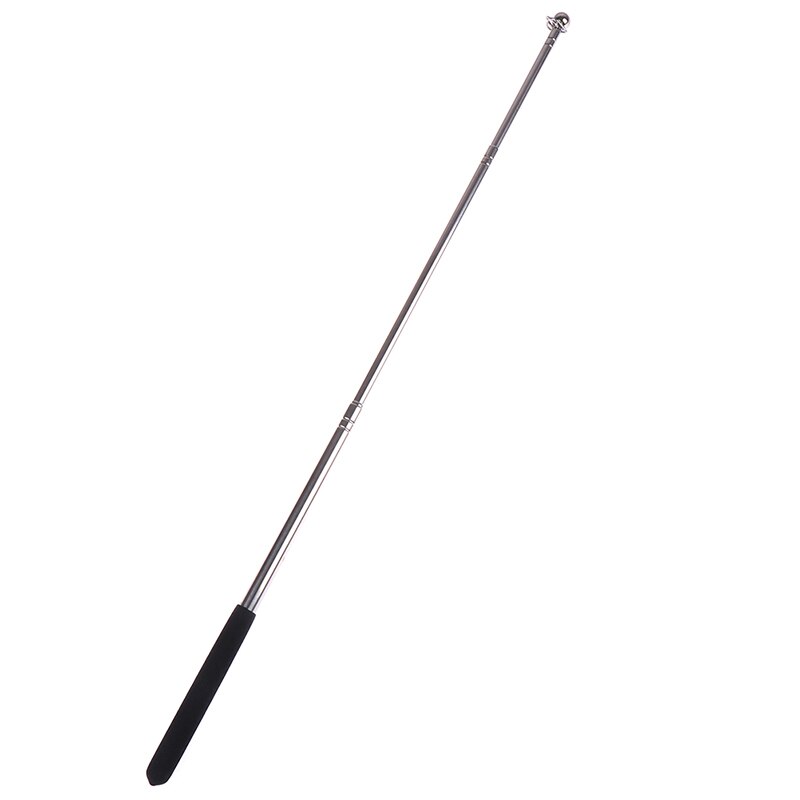 1pcs Black Stretchable Pointer touch whiteboard pen felt head stainless steel telescopic rod teacher pointer 1 meter