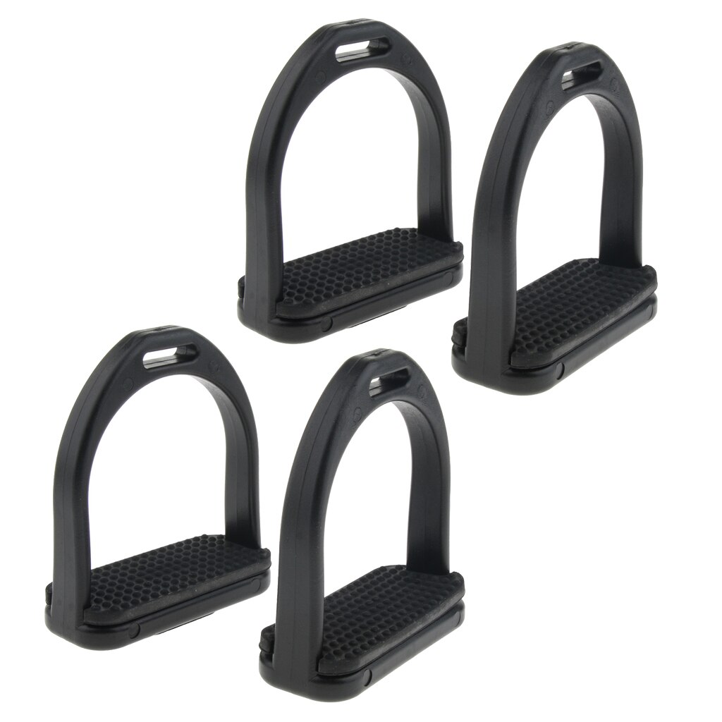 2 Pair Men Women Kid Western Stirrups Horse Riding Equestrian Sport Rubber Treads