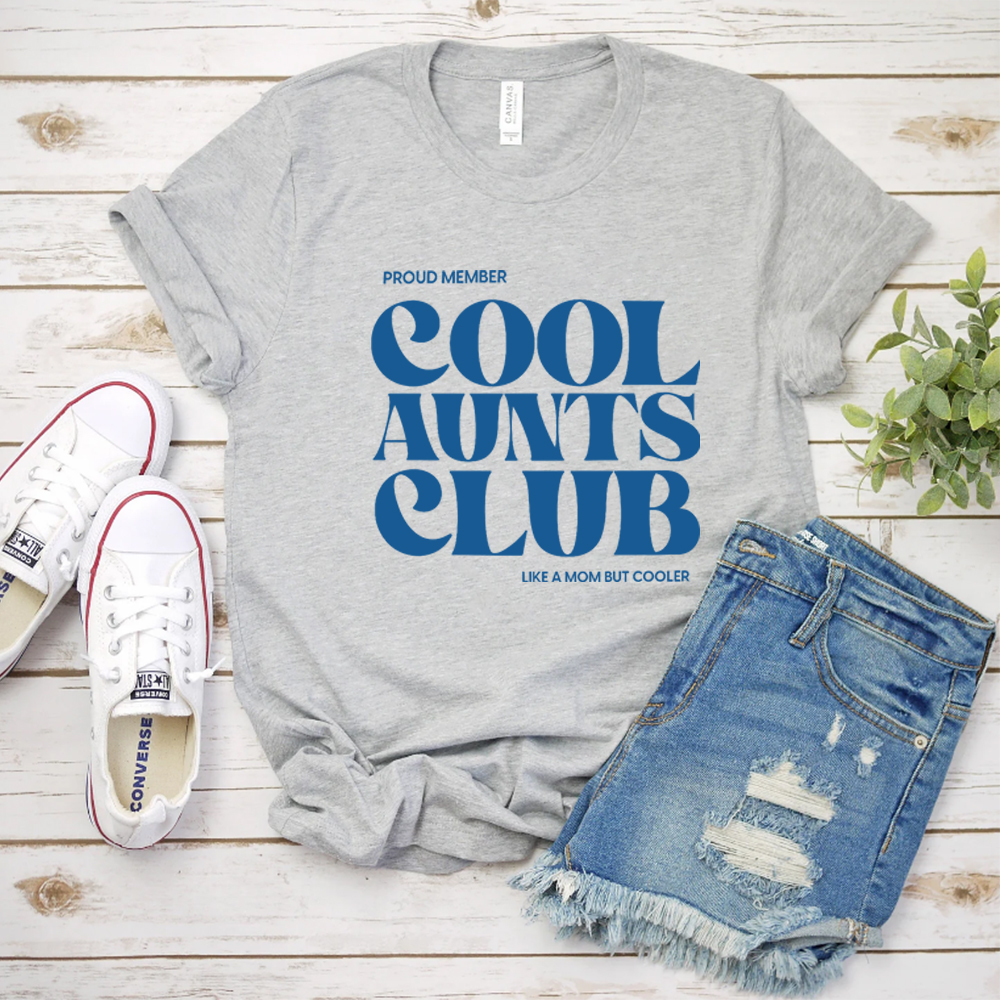 Coola mostrar klubb grafiska t-shirts coola mostrar t-shirts coola mostrar klubb befordrad till moster t-shirts blivande moster damkläder: Xxl / Grå