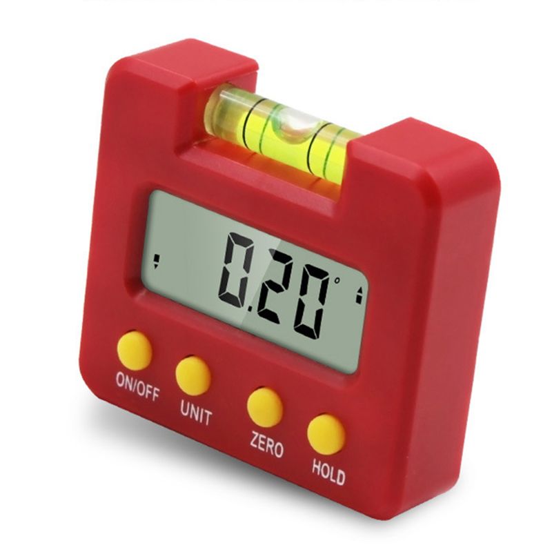 Magnetic Horizontal Bubble Angle Meter Digital Display Protractor Inclinometer K43C