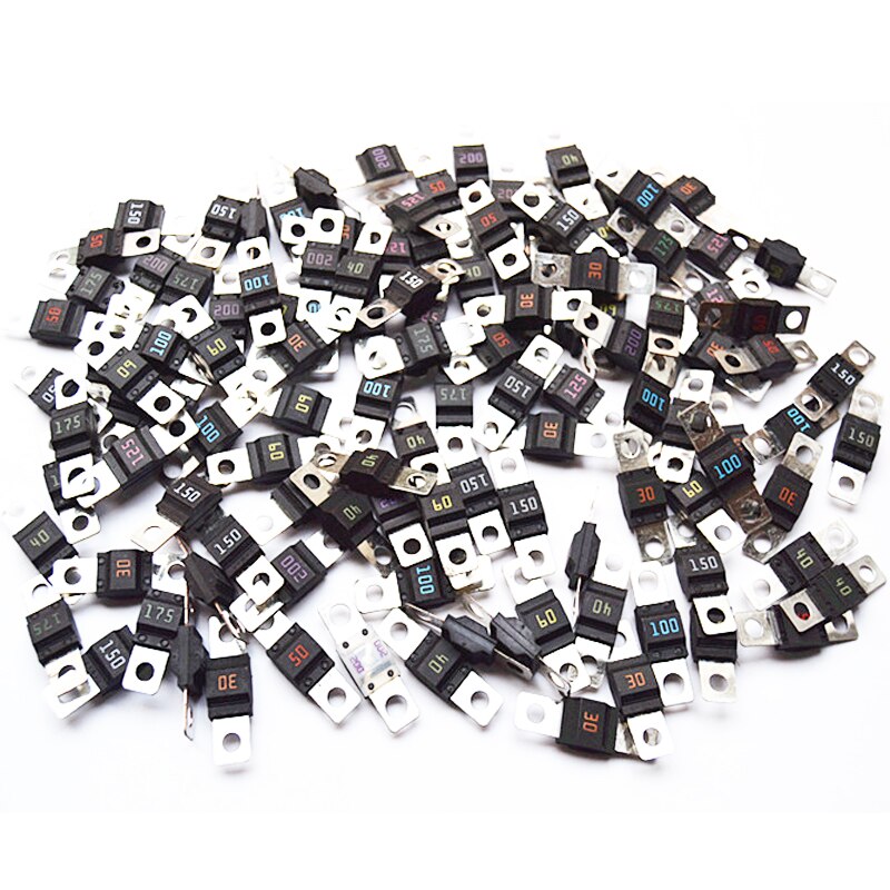 50 stücke Hohe Strom 32V Auto Batterie Sicherung Auto Bolzen Langsam Sicherungen Midi- Serie Kleine Auto 30 40 50 60 70A 80A 100A 125A 150A 200A