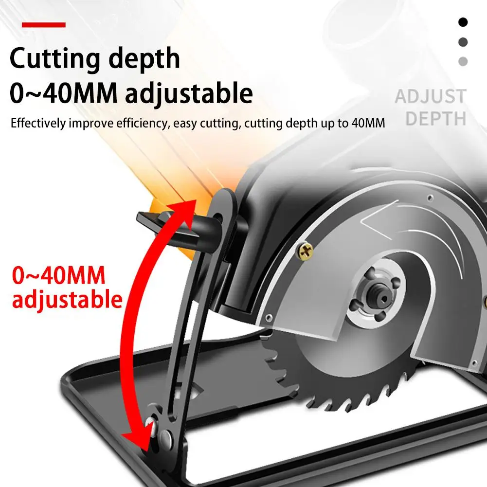 Dust Free 45° Adjustable Cutting Depth Positioning Bracket Angle Grinder Retrofit Cutting Machine Slotting Base for 100-125MM