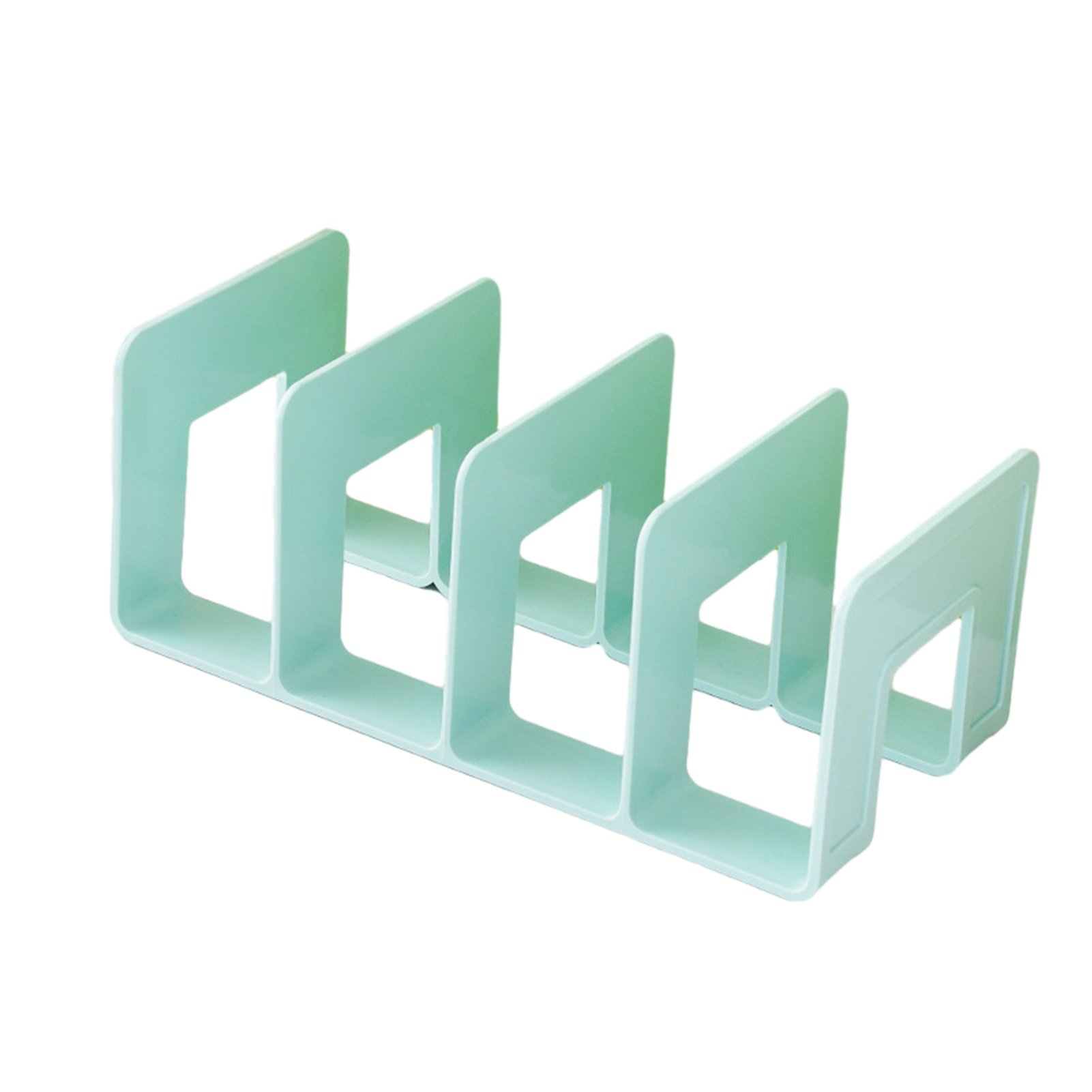 Plastic Desk File Sorter Holder Easy to Clean Book Paper Storage Dividers for Home Office & Classroom: Orange