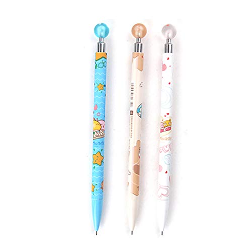 3 stuks schattige kawaii sushi voedselpers automatische mechanische potlood schrijven tekenen school kantoorbenodigdheden studenten briefpapier 0.5mm