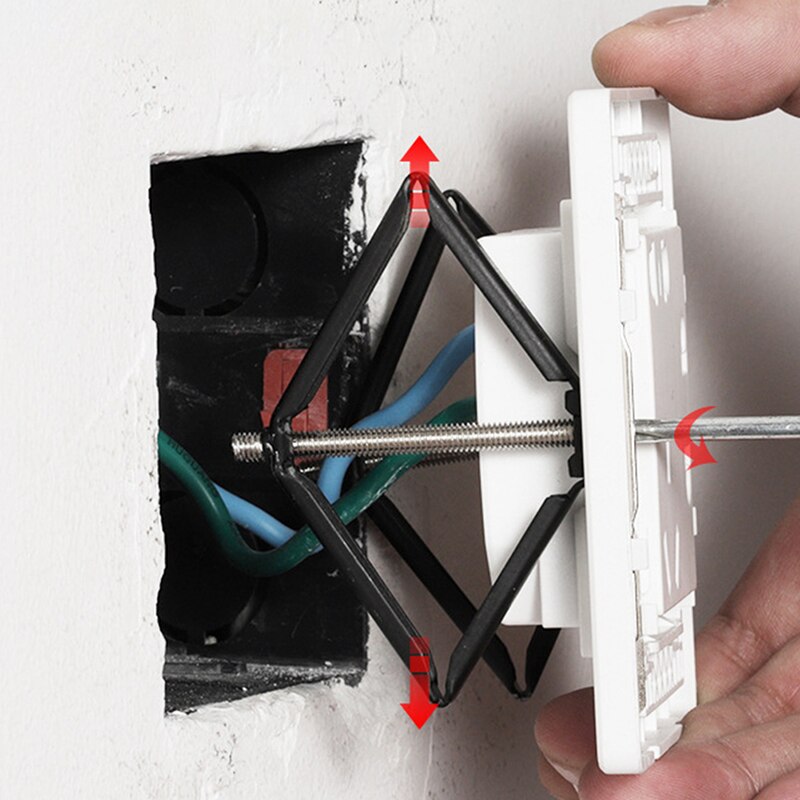 6/10 stk vægmonteret switch box reparationsværktøj let installation kassette reparatør 66cy