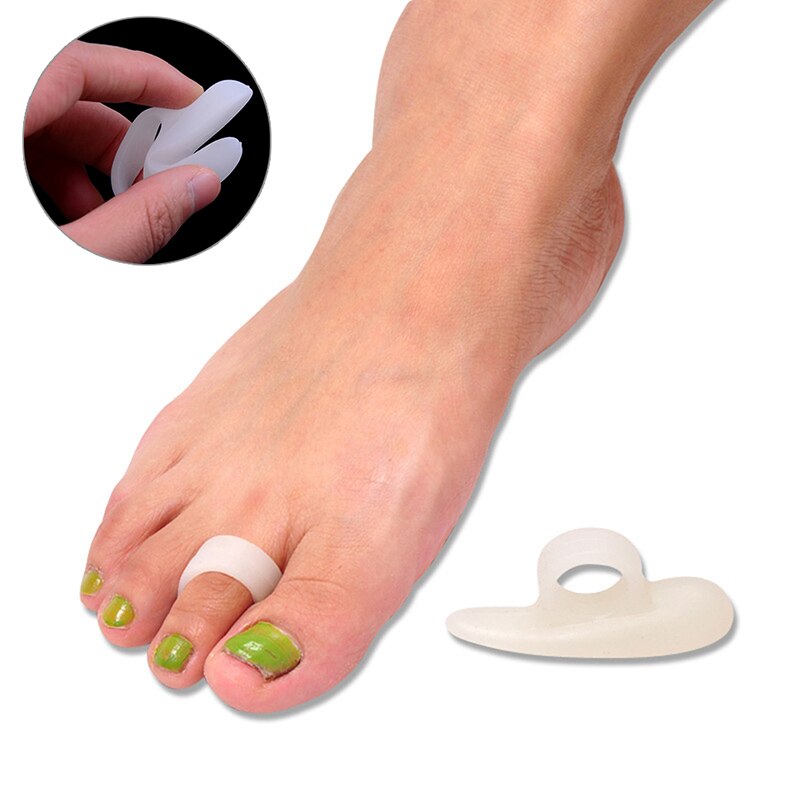 1 Pair Feet soft Gel Silicone Foot Fingers Toe Separator Foot Care