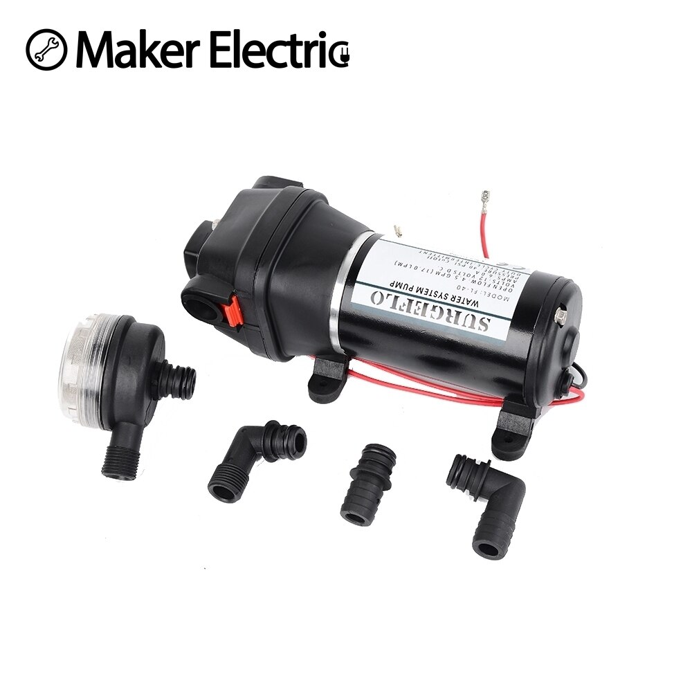 FL-40 FL-44 12V/24V Low Pressure 40PSI(2.8Bar) Electric Diaphragm Pump Irrigation Motorhome Car Water Supply
