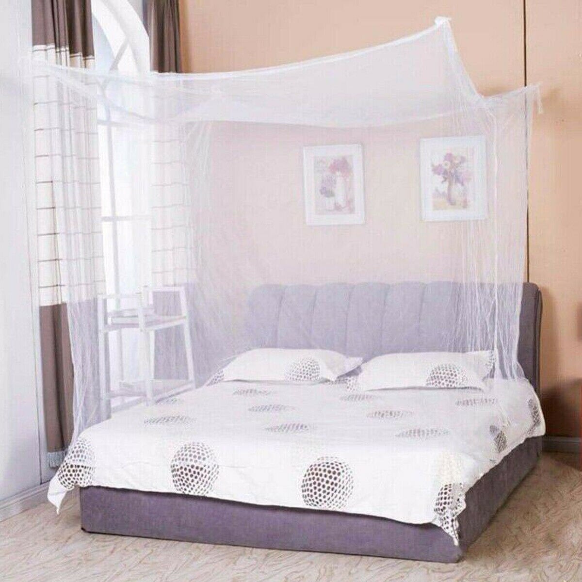 Kant Bed Mosquito Insect Netting Mesh Luifel Prinses Full Size Beddengoed Netto