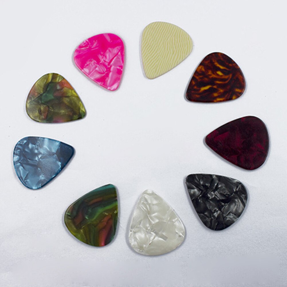 20pcs 0.58mm 0.98mm 1.5mm Glad ABS Plectrums Plectrum Duurzaam Plectrums voor Gitaar Bas Ukelele spelers: 0.96mm 