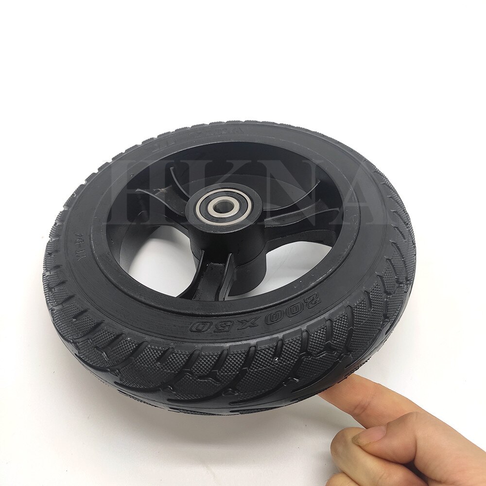 Dla Żużel mini 4 zawodowiec koło tarczowe opony skuter elektryczny Ruima mini 4 zawodowiec 200X50 niepneumatyczne koła akcesoria zamienne