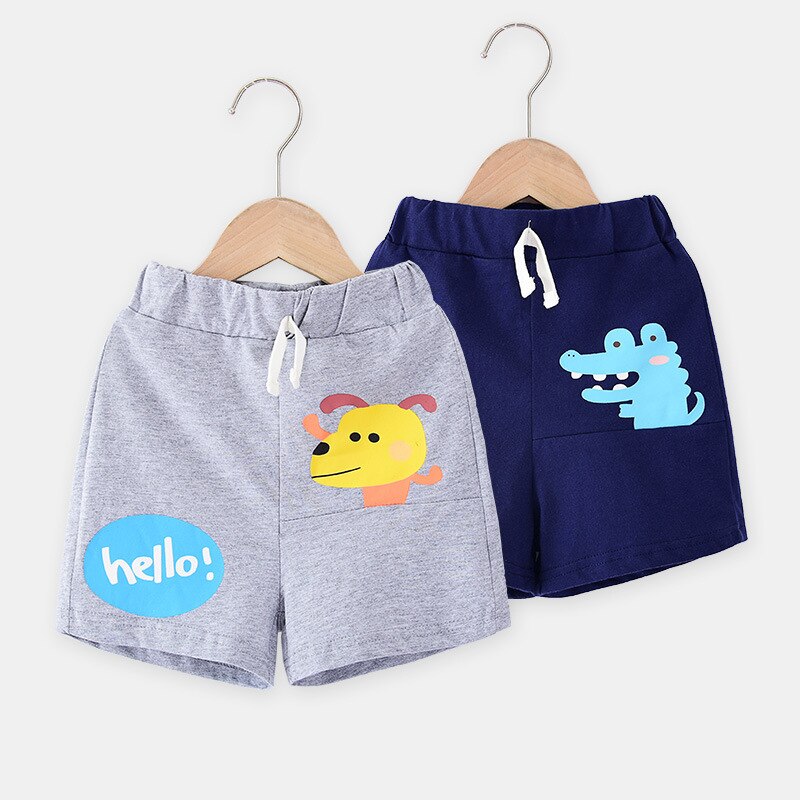 Kinderen zomerbroeken voor babyjongens en meisjes, korte broeken met casual cartoonbeerprint, korte broeken wzfs 193