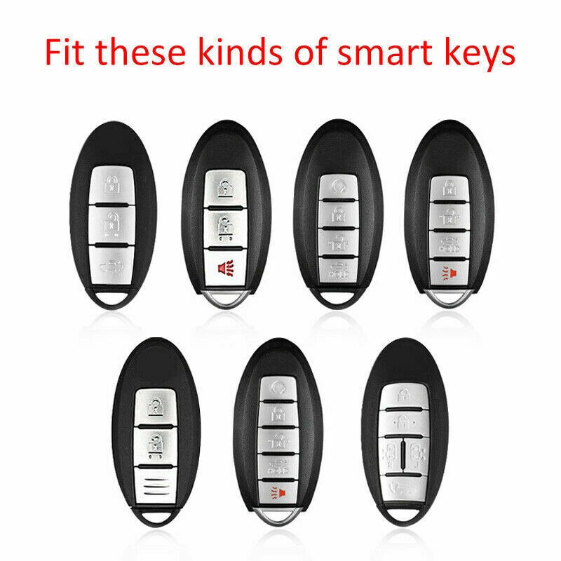 TPU Remote Car Key Case Cover Keychain Fob For Nissan-Infiniti Ring Fob Keyless Entry Smart Key Fob 4-key Key Shell