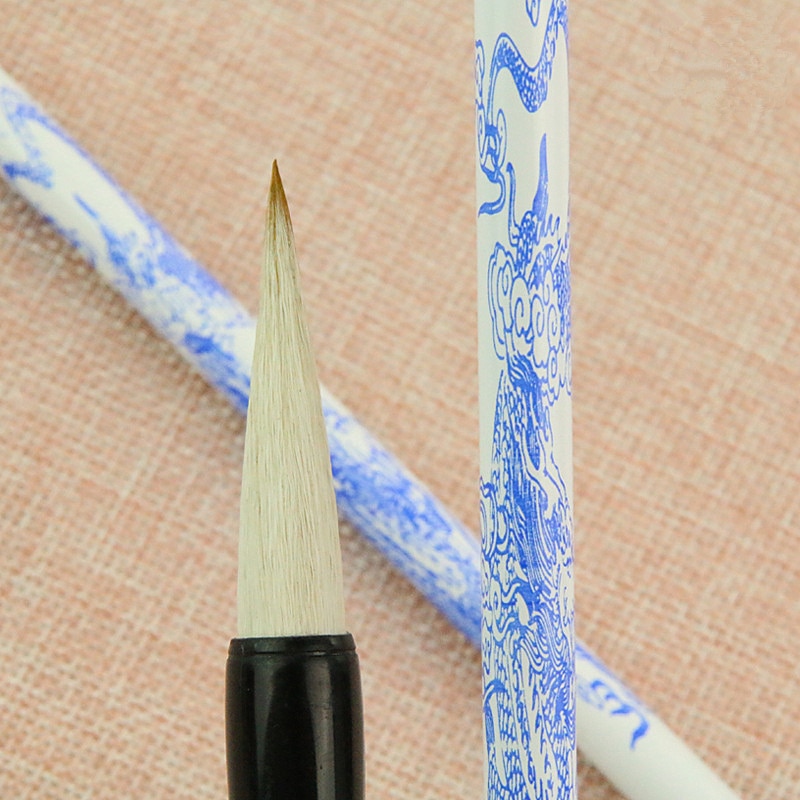 1pc Medium Chinese Drawing Calligraphy Pen Artist Water Color Painting Soft Hair Writing Brush School Office Supplies Stationary