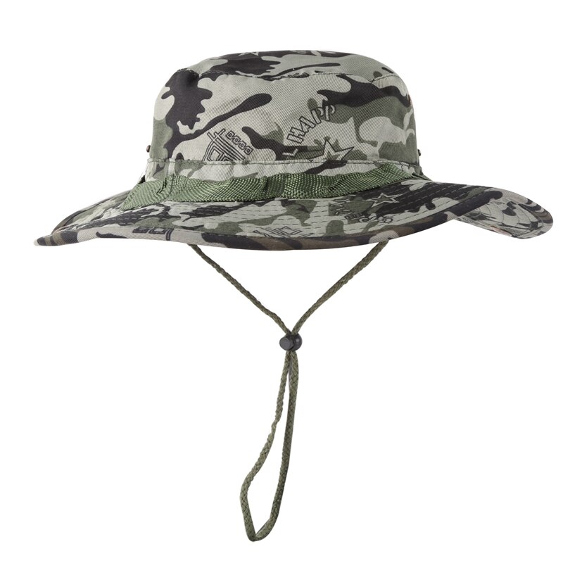 NewBucket Hat Casual Style Adjustable Packable Foldable Sunshade Cotton Blend Fisherman Sun Cap with Chin Strap Pro: Khaki