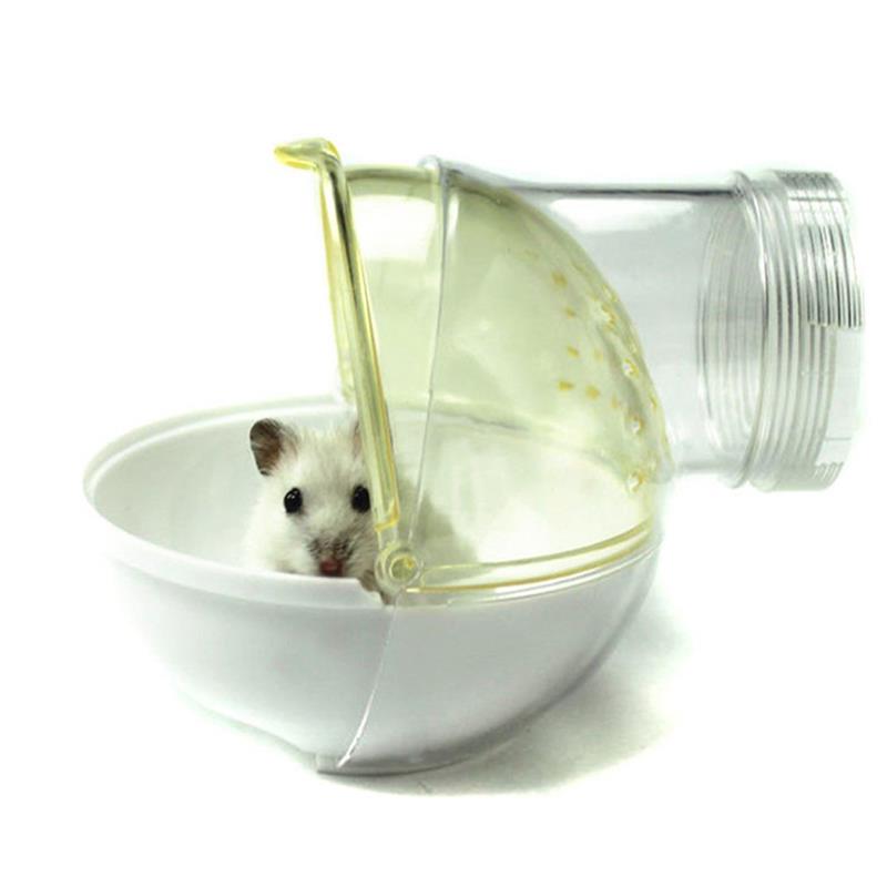 Hamsterbur dårlig badstue badekar små kjæledyr hamster tilbehør dårlig sand rom kjæledyr leketøy akryl hus