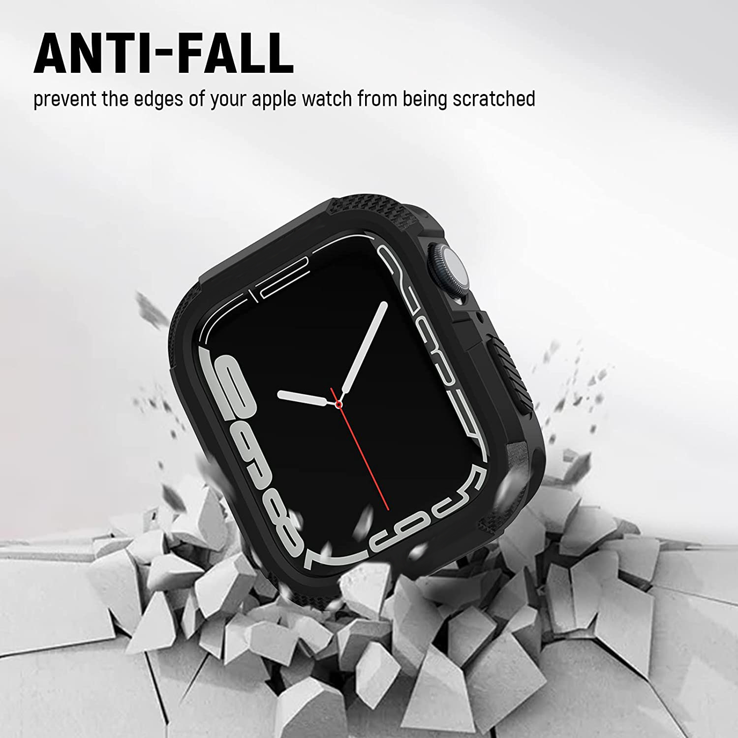 Wytrzymałe etui na Apple Watch Case 44mm 40mm 45mm 41mm 9 8 se 6 3 iWatch Accessorie TPU Screen Protector Apple watch serie 7 case