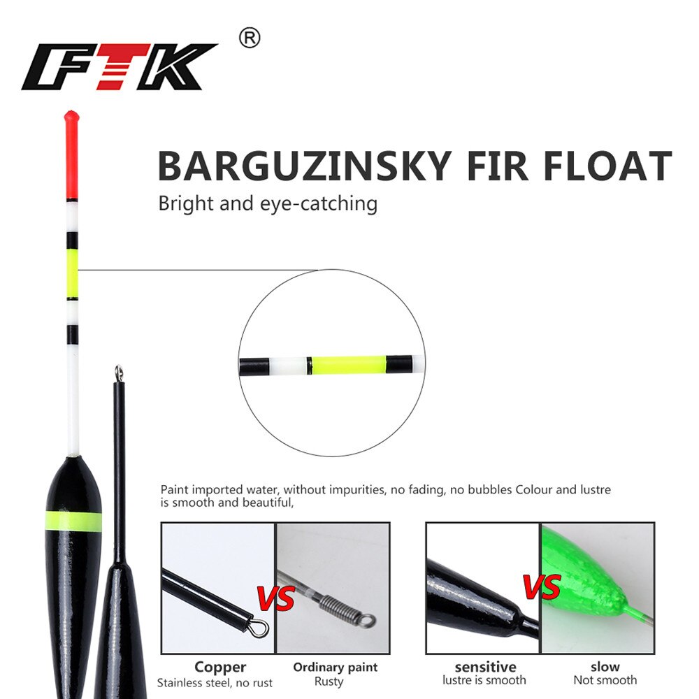 Ftk fortune paulownia 10 stuks/lot dobber visdobber 2g 3g 4g 5g 6g lengte 20-25 cm voor karpervissen