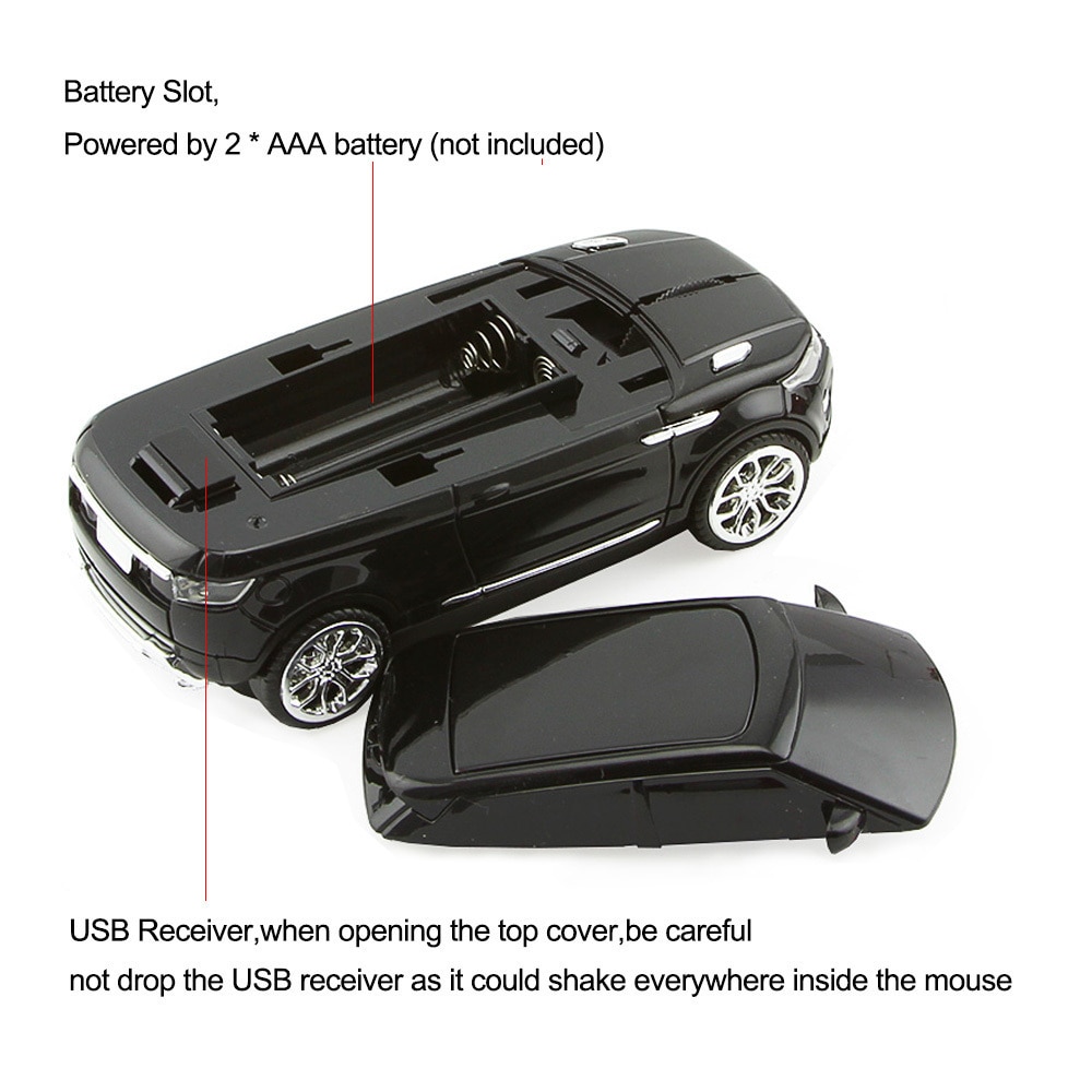 KuWFi Wireless Mouse Cool SUV Car Mouse 1600DPI US... – Grandado