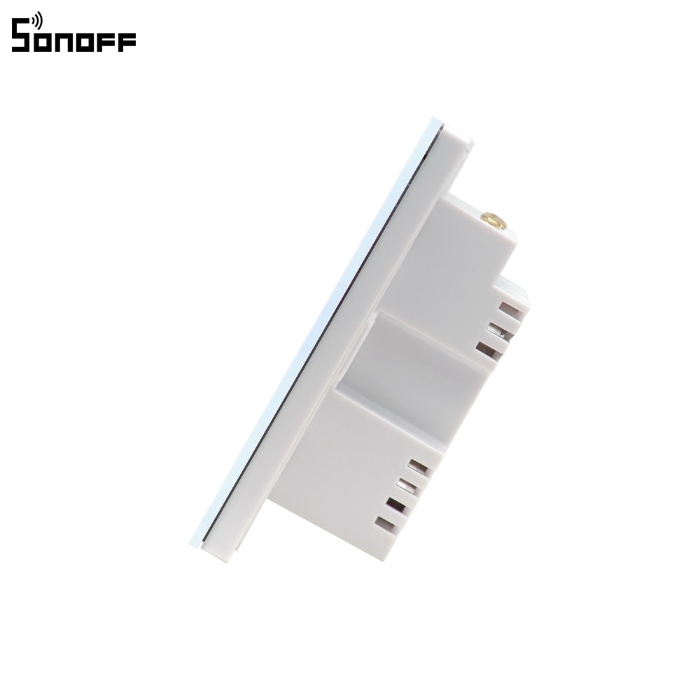 Sonoff – interrupteur mural intelligent T1, wi-fi, RF/APP/tactile, panneau de Type 86, pour maison connectée, 1/2/3 boutons