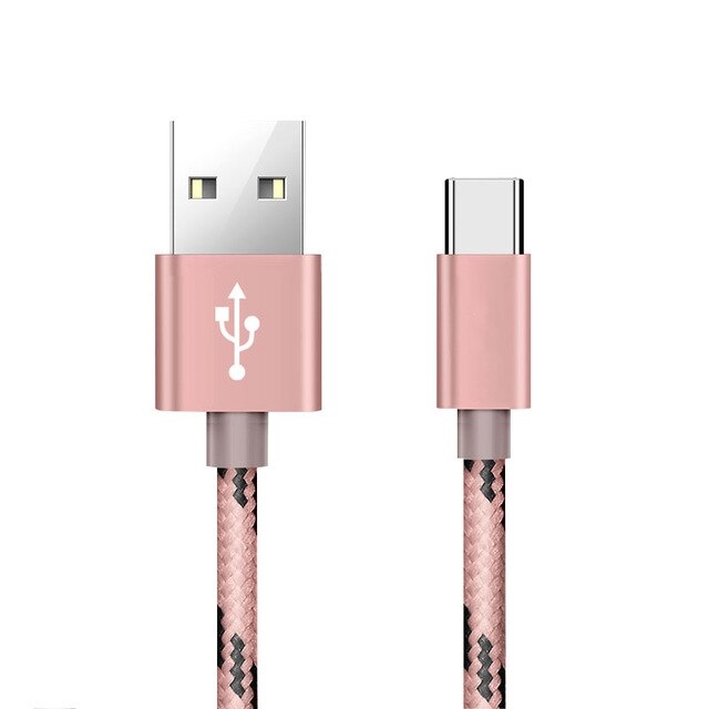1M 2M 3M Type c USB Charger Charge for huawei p20 lite p10 honor 9 10 moto g5s plus z2 play nexus 6p LG V30 G6 Samsung s8 plus: 1m / pink