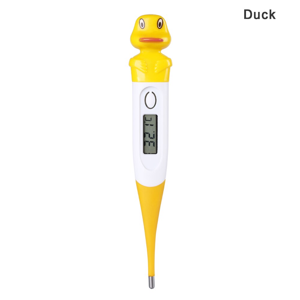 Cute Soft Touch Infant Waterproof Thermometer Children Kids Cartoon Thermometer Baby Care Product: 1-Duck