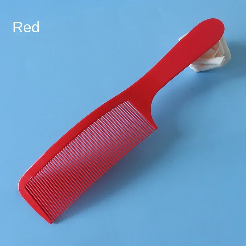 Peine de corte de pelo para hombre, peine curvo de cabeza plana, cepillo de peluquería, peine de corte de pelo, herramienta de estilo de cortadora de pelo de peluquero: green