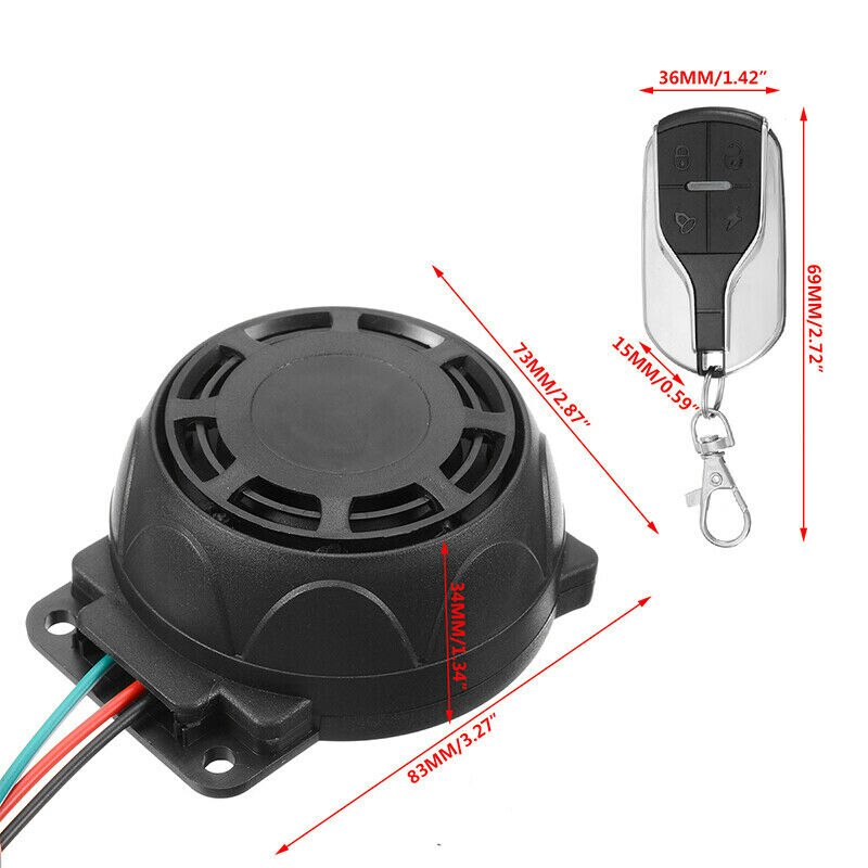Motorfiets Alarm Systeem - Dubbele Afstandsbediening - Anti-diefstal Beveiliging - Voor Motoren & Scooters