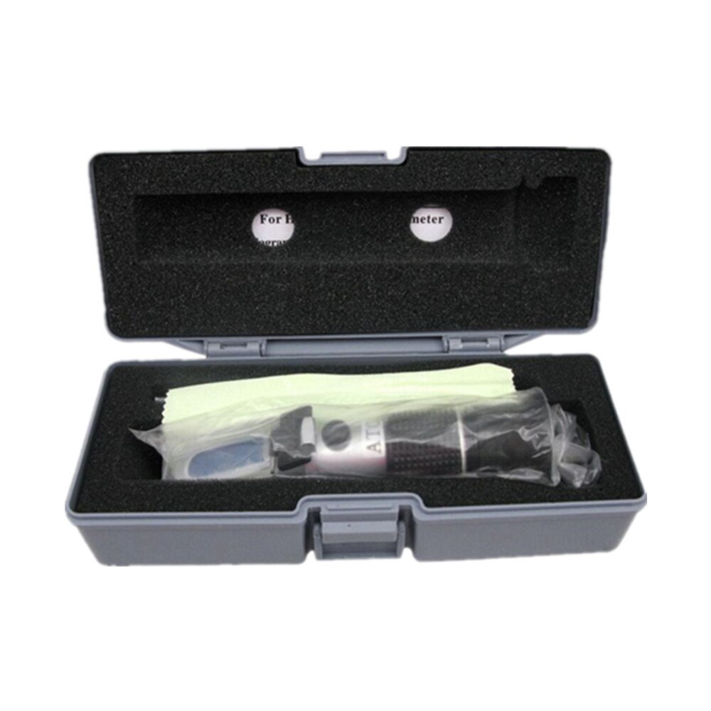 Glycol Refractometer Antivries Auto 1-1.4 Batterij Zuur Koelvloeistof Tester Tool Vloeistof Refractometer Tester Atc Met Doos: with Box