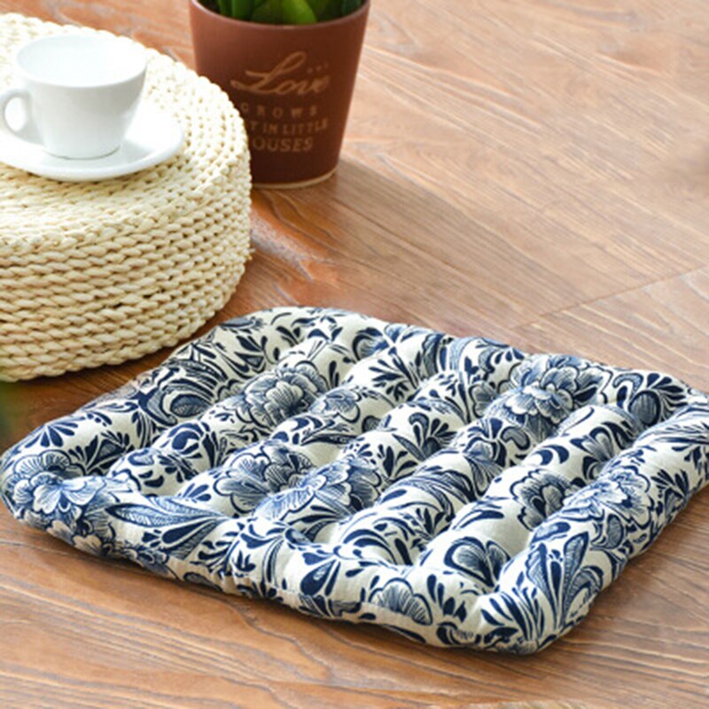 Dunne Japan Zitkussen Hassock Pad Stuitbeen Orthopedische Matten Bloemen Gedrukt Stoel Terug Kussens Vierkante Tatami Vloermat Poef Futon: 5