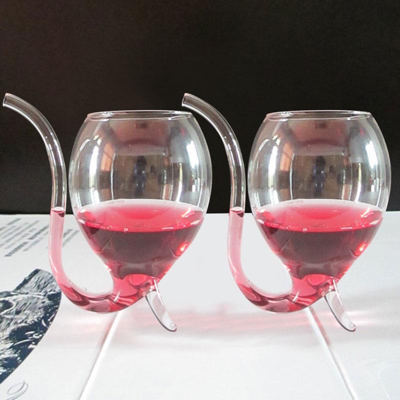 Wine Glass 300ml 300ml Unique Juice Cup Xmas White Practical Simple Style