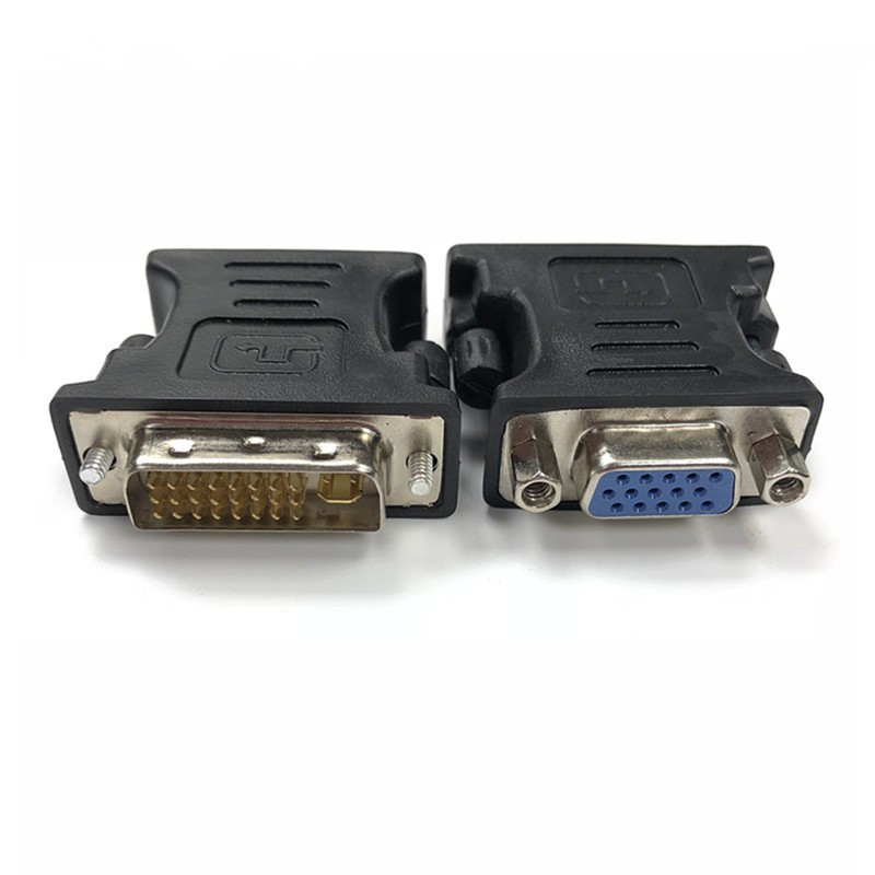 Adaptador hembra DVI VGA, enchufe de DVI-I, 24 + 5 P a conector VGA, convertidor de tarjeta gráfica de vídeo HD para PC, proyector HDTV