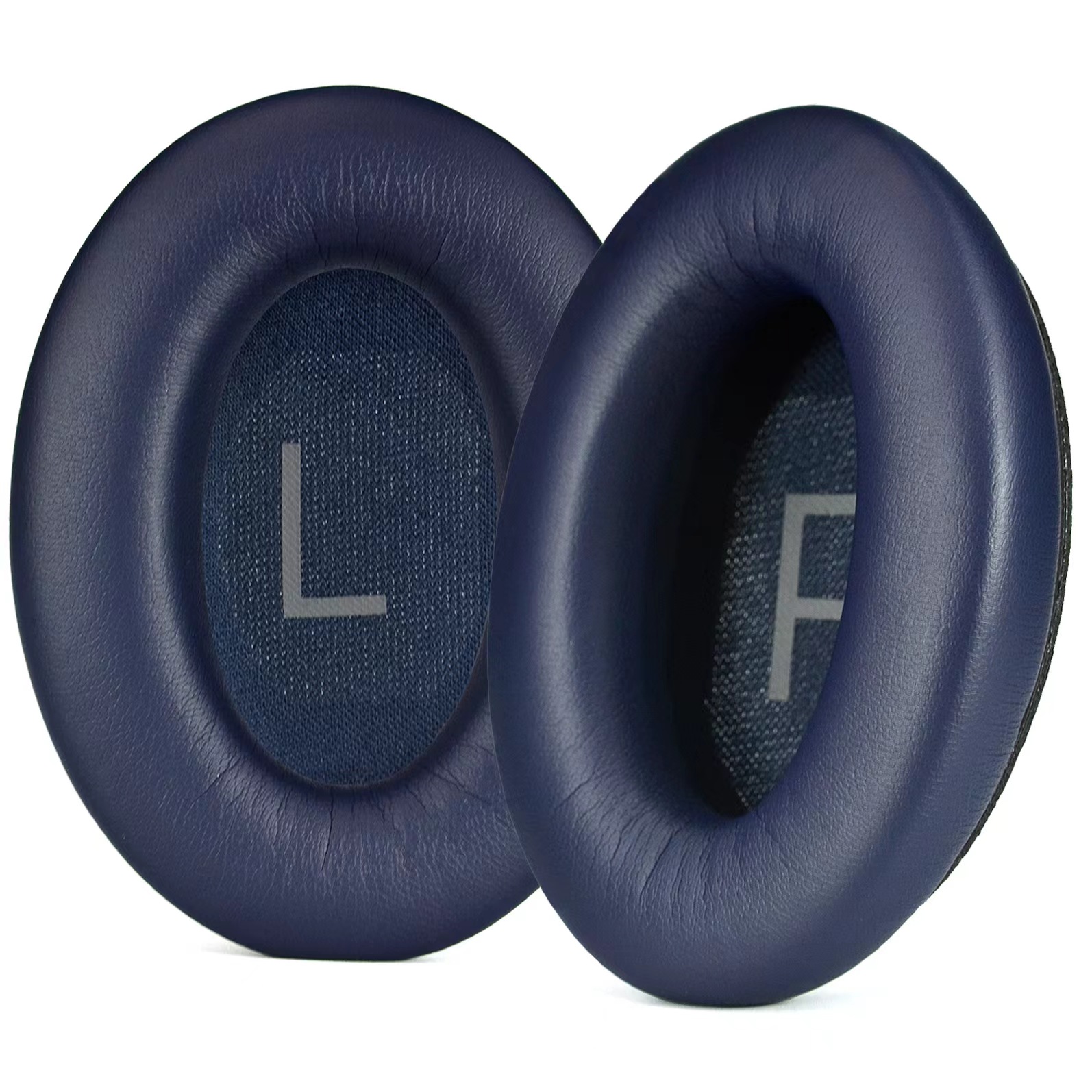 Almohadillas para auriculares Bose QuietComfort 45 QC45, cojín de repuesto para diadema y funda protectora, piel sensorial suave de cuero: Azul oscuro