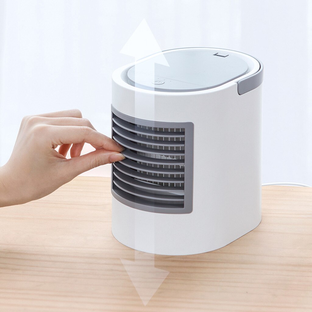 Mini Portable Air Cooler Fan Air Conditioner With Led Mood Light Desktop Air Cooling Fan Humidifier For Home Office#y#g40
