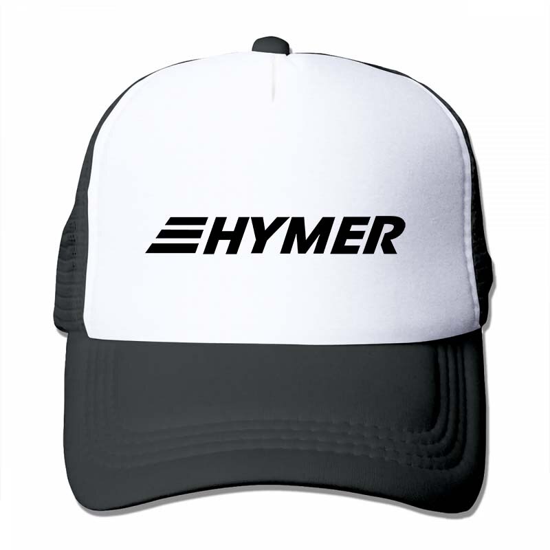 Hymer -sladies - Hymermobil Campervan motor-home mobile Baseball cap men women Trucker Hats adjustable cap: 4-Black