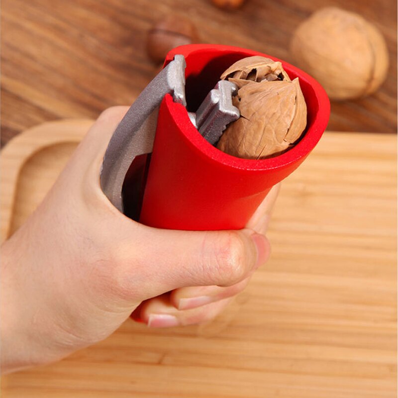 Notenkraker Walnoot Tangen Sheller Opener Trechter Shape Antislip Handvat Duurzaam