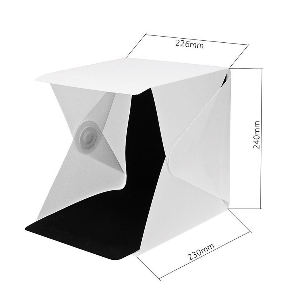 Cniqoz Mini Folding Light Box Photography Studio Multipanel Portable Soft Box Led Light Box Photography Background Kit Light Box