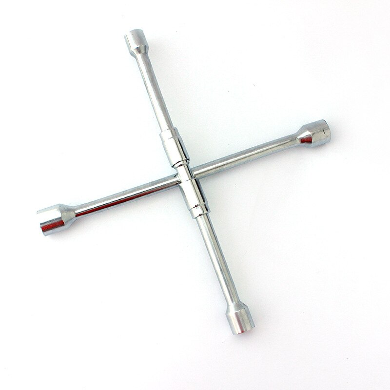 Llave de coche plegable de garaje sin esfuerzo llave de la rueda del zócalo mantenimiento de la emergencia desmontaje herramienta de Cruz del neumático de cambio