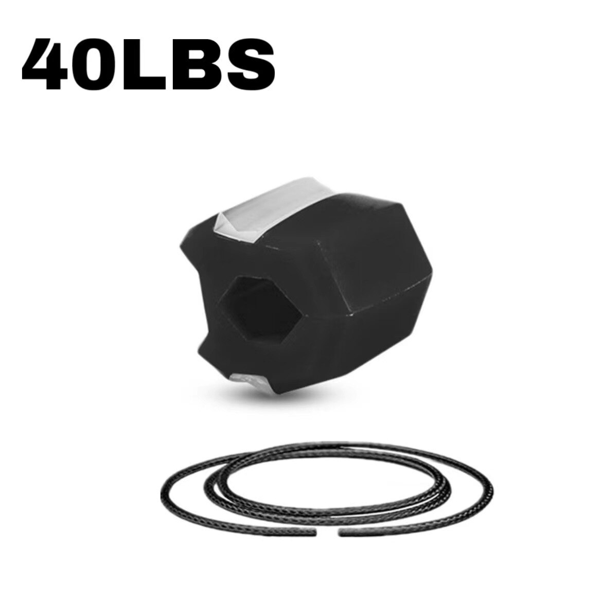 Jaw Exercise Ball Food-grade JawLine Muscle Training Fitness Ball Neck Face Toning Muscle Exerciser Exercise Equipment: Zilver