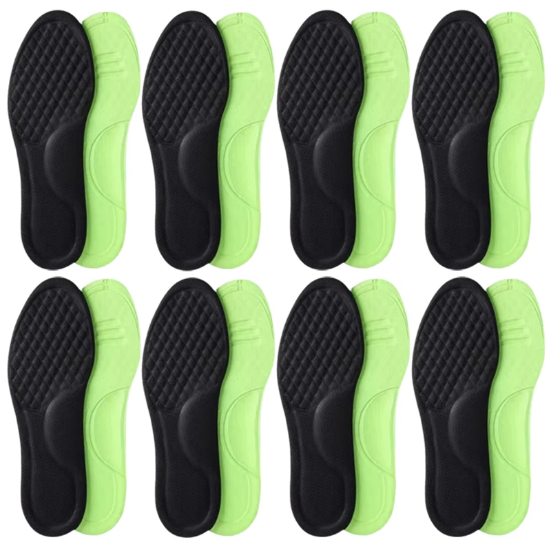 Orthopädische unisex-Einlegesohlen aus Erinnerung-Schaum für Herren, absorbiert Schweiß, Massage-Turnschuhe, Einlegesohle, weich, bequem, antibakteriell, Schuhzubehör: Rosa / 10,5