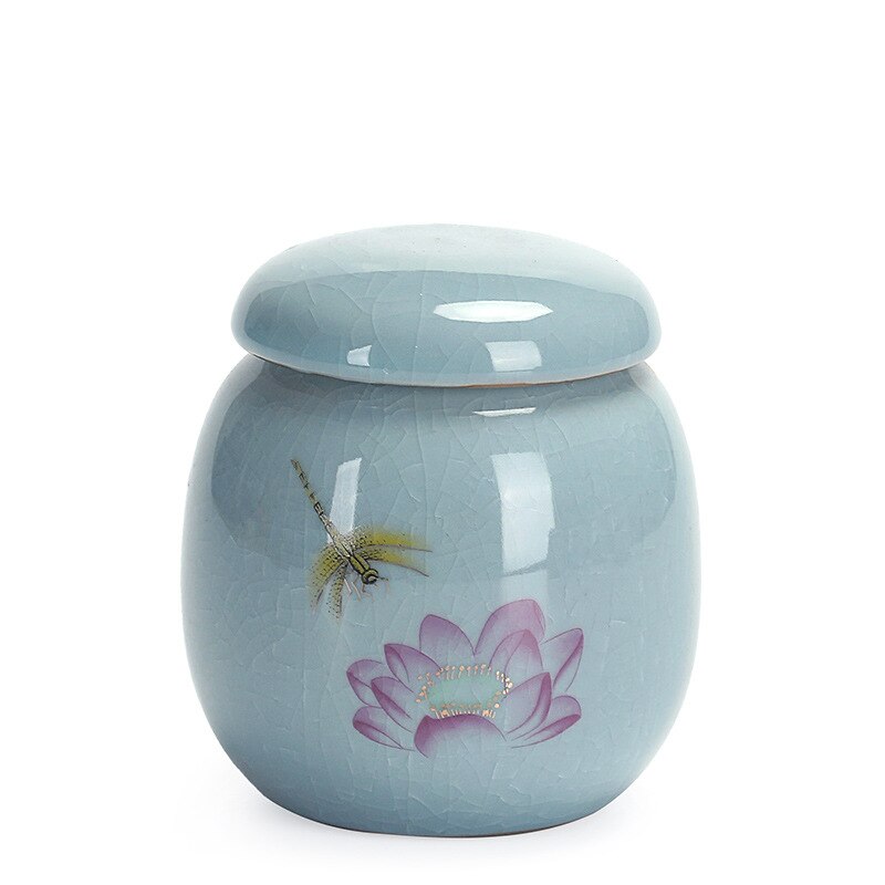 Style chinois urne pour chien de compagnie 350 ml céramique pot de terre cercueil de cinéraire scellé urnes funéraires pour chats chiens fournitures: 6