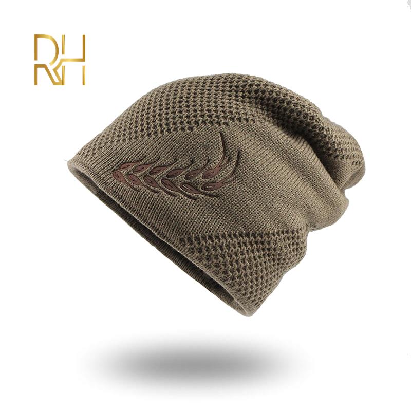 Bonnet de ski en tricot pour homme, bandeau Rammstein, chapeau avec crâne froid, brodé,