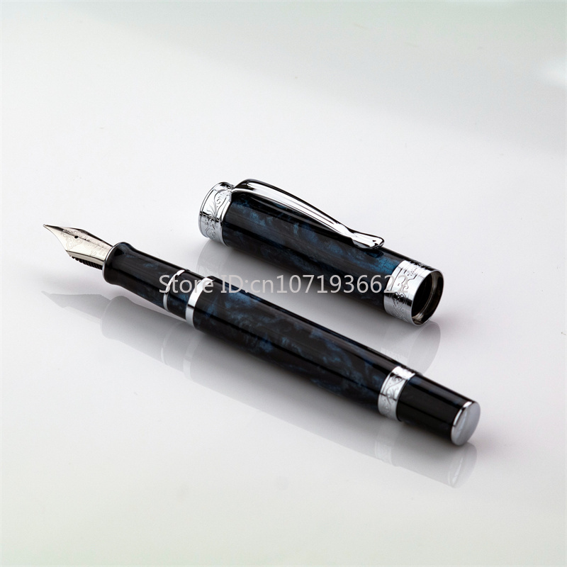 Pluma estilográfica Tangmoon D6 con tapa magnética, pluma de caligrafía de resina Premium, punta EF F para práctica de escritura y , suministros de oficina