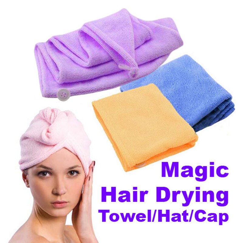 Handdoeken Badkamer Haar Handdoek Womens Magic Haardrooginrichtingen Hoed Cap Salon Handdoeken Snel Droog Bad Microfiber Stof-46
