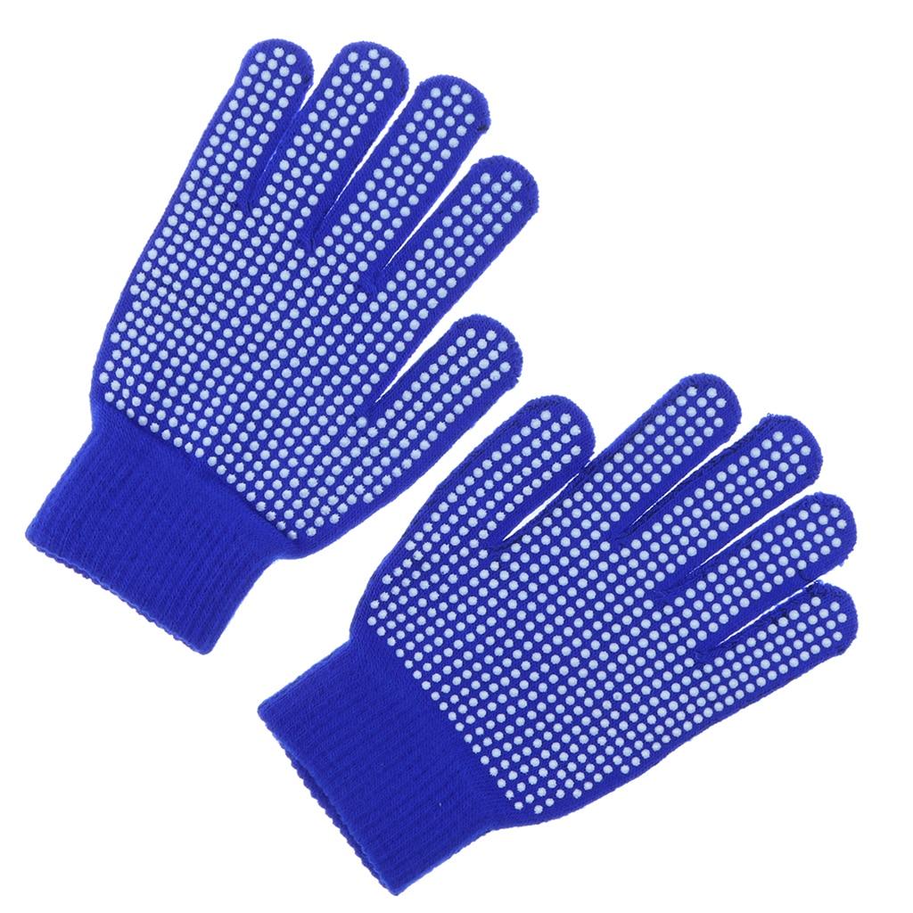 Outdoor Paardrijden Puistje Palm Handschoenen Handen Bescherming Gratis Grootte Blauw