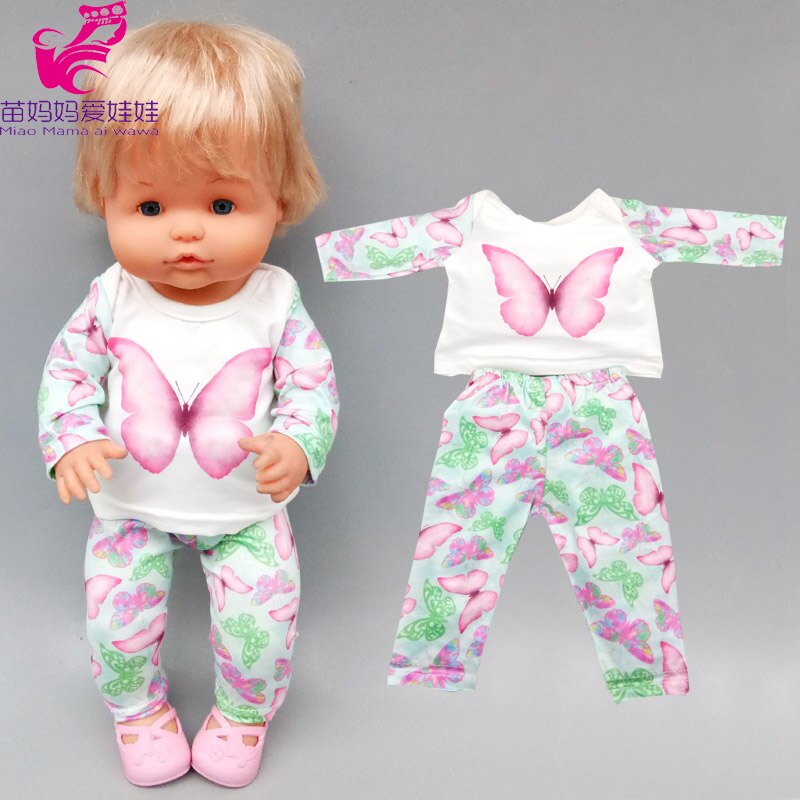 40cm baby doll clothes set for 16 inch Nenuco Ropa y su Hermanita doll clothes butterfly accessories: A2