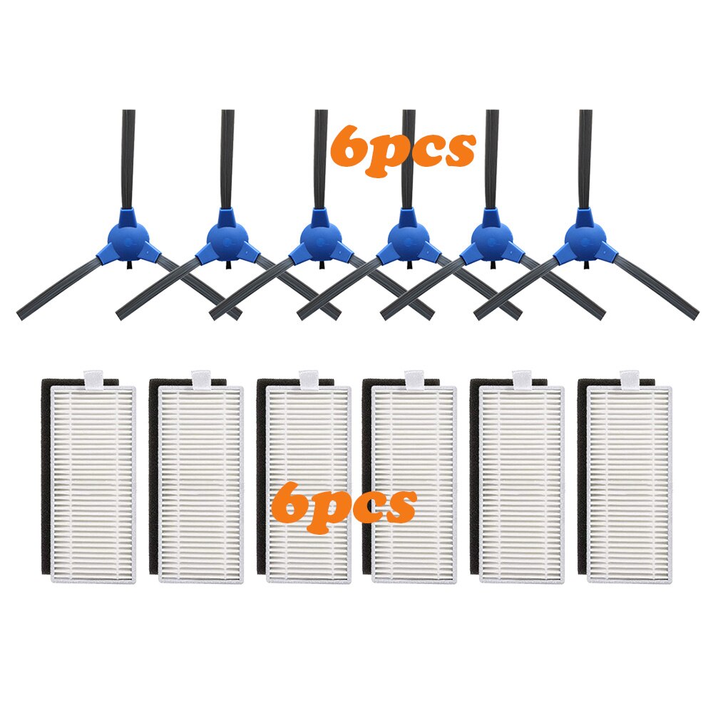Kit de repuesto para Robot aspirador Cecotec Conga Excellence 1090, cepillo lateral, filtro HEPA, piezas, accesorios: 12PCS
