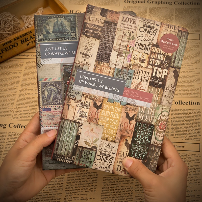 Retro Memories Diary illustration Notebook Agenda Bullet Journal SchooL Notepad Planner Sketchbook Stationery Travel