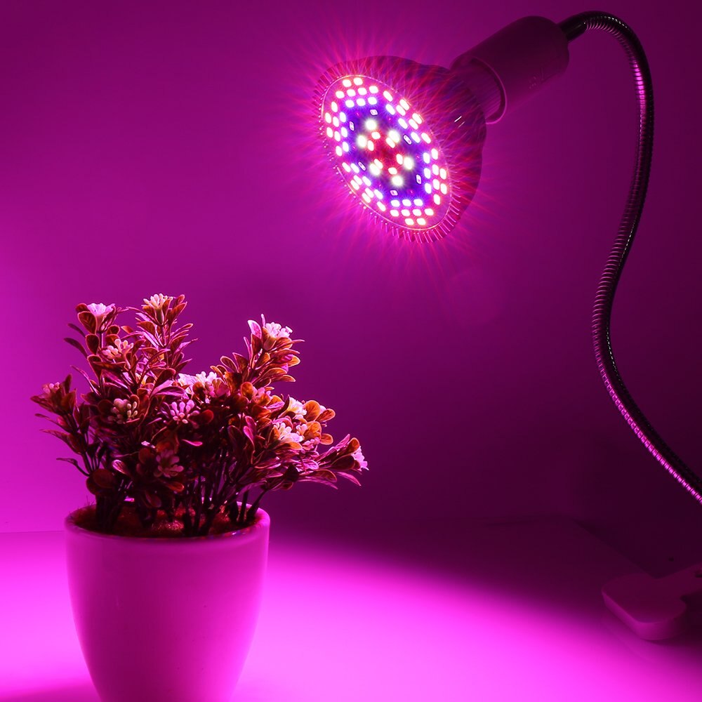 Luces Led de espectro completo 8W-80W E26/27 lámparas Led de cultivo bombillas para invernadero AC85-265V de jardín interior