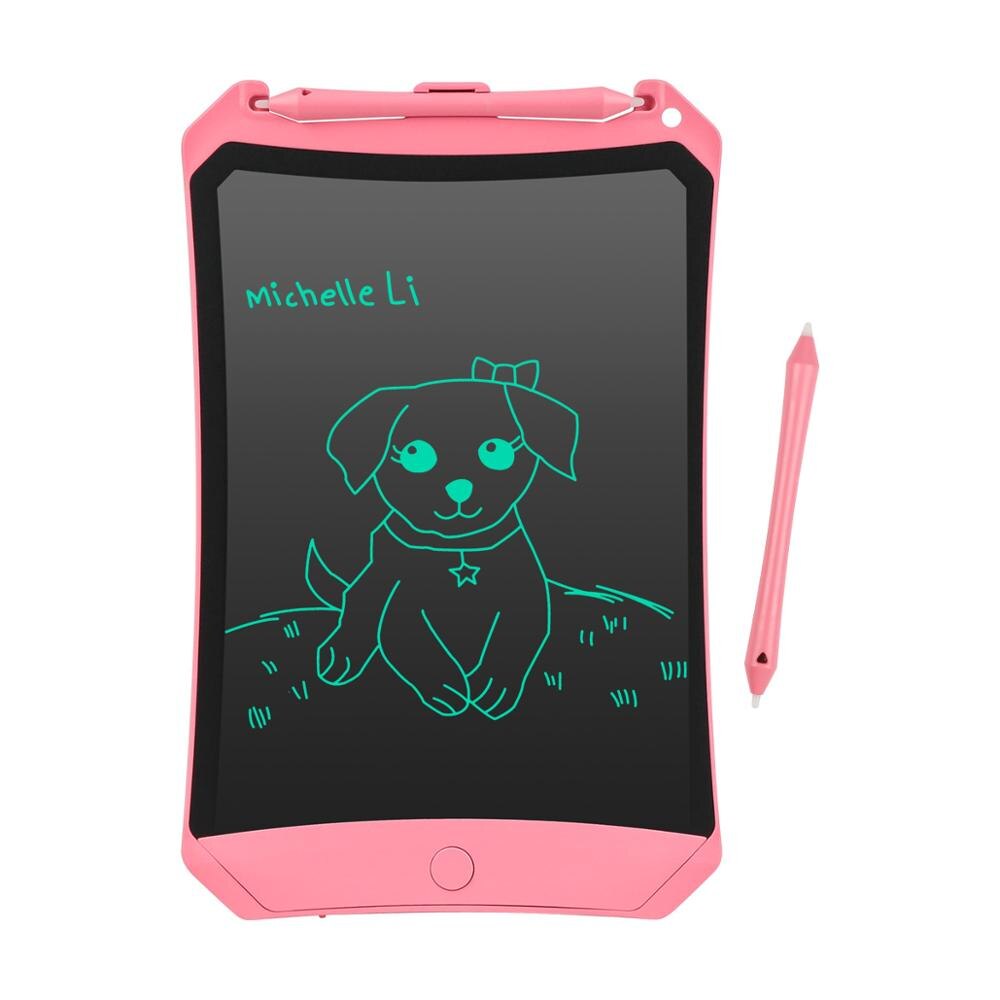 8.5inch LCD Writing Tablet with Pen Digital Drawing Electronic Handwriting Pad Message Graphics Board: Pink
